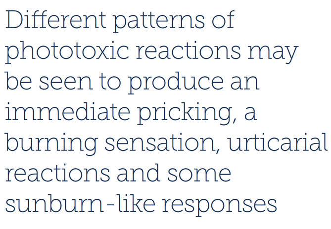 Introduction To Drug Induced Photosensitivity Aesthetics 